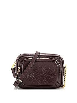 Burberry Camera Bag Monogram Embossed Leather Small (view 1)