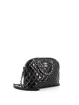Chanel Coco Top Handle Shopping Bag Quilted Patent Small (view 2)