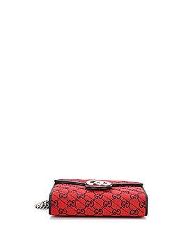 Gucci GG Marmont Chain Wallet Diagonal Quilted GG Canvas Mini (view 2)