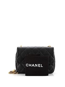 Chanel Sweet Heart Chain Flap Bag Quilted Caviar Medium (view 2)
