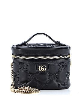 Gucci Top Handle Vanity Chain Bag GG Embossed Matelasse Leather Mini (view 1)