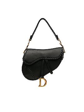 Dior Medium Braided Leather Saddle Bag (view 1)