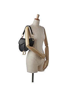 Dior Medium Braided Leather Saddle Bag (view 2)