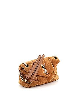Saint Laurent Loulou Puffer Shoulder Bag Quilted Suede Small (view 2)
