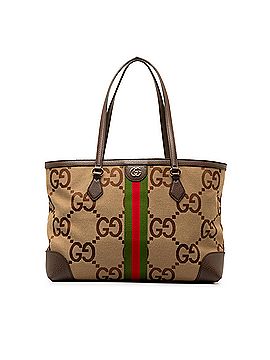 Gucci Jumbo GG Canvas Ophidia Tote (view 1)