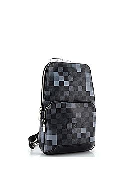 Louis Vuitton Avenue Sling Bag Limited Edition Damier Graphite Pixel (view 2)