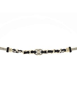Chanel CC Turnlock Choker Necklace Metal and Leather (view 1)