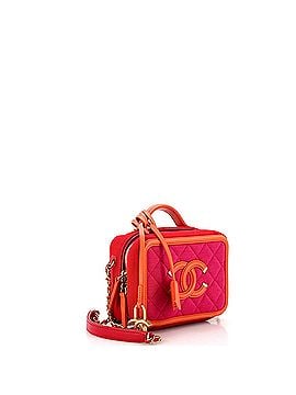 Chanel Filigree Vanity Case Quilted Jersey Small (view 2)