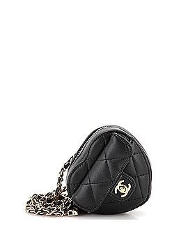 Chanel CC in Love Heart Chain Necklace Zip Coin Purse Quilted Lambskin (view 1)