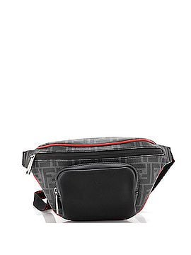 Fendi Front Pocket Waist Bag Zucca Coated Canvas and Leather (view 1)