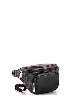 Fendi Front Pocket Waist Bag Zucca Coated Canvas and Leather (view 2)