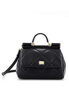 Dolce & Gabbana Miss Sicily Bag Quilted Leather Medium (view 1)