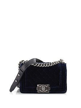Chanel Boy Flap Bag Quilted Velvet Small (view 1)