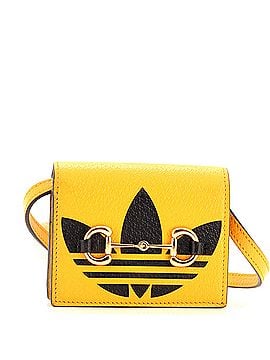 Gucci x adidas Horsebit Flap Card Case on Strap Leather (view 1)