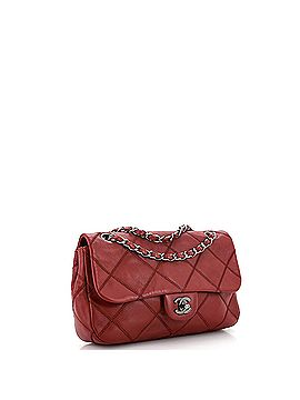 Chanel Classic Diamond Stitch Chain Flap Bag Quilted Leather Small (view 2)