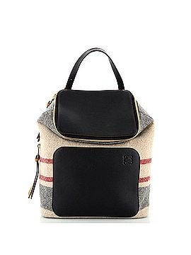 Loewe Goya Backpack Printed Wool and Leather Small (view 1)