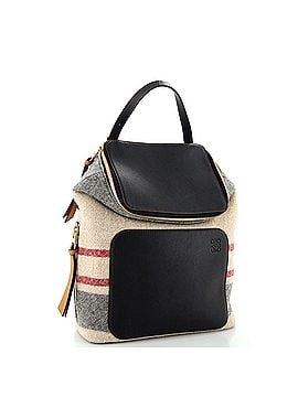 Loewe Goya Backpack Printed Wool and Leather Small (view 2)