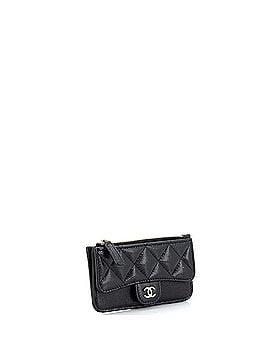 Chanel Flap Zip Card Holder Quilted Caviar (view 2)