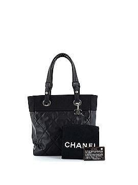 Chanel Biarritz Tote Quilted Coated Canvas Small (view 2)