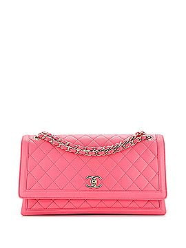 Chanel 3 Compartment Flap Bag Quilted Lambskin Medium (view 1)