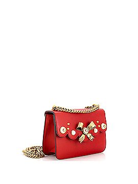 Gucci Pearly Peony Chain Shoulder Bag Leather Small (view 2)