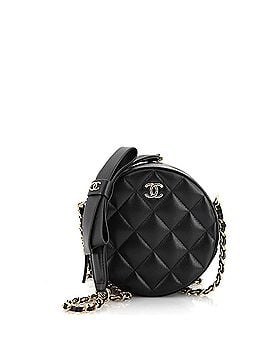 Chanel Bow Strap Round Clutch with Chain Quilted Lambskin (view 1)