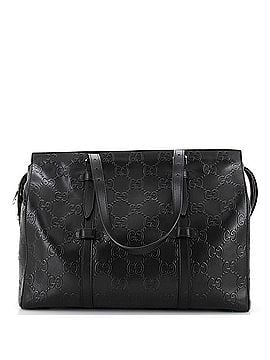 Gucci Tote Bag GG Embossed Perforated Leather Large (view 1)