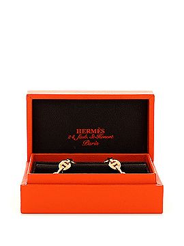 Hermès Chaine d'Ancre Enchainee Stud Earrings 18K Rose Gold (view 2)