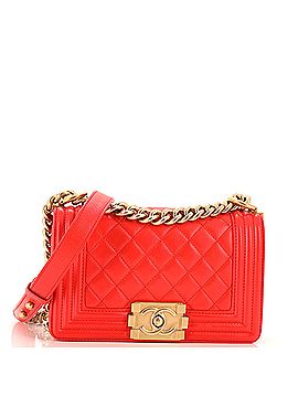 Chanel Boy Flap Bag Quilted Calfskin Small (view 1)