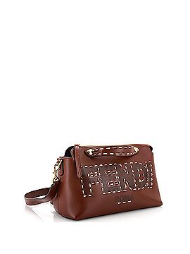 Fendi Logo By The Way Satchel Embossed Leather Small (view 2)
