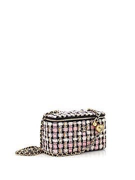Chanel Pearl Crush Vanity Case with Chain Quilted Tweed Small (view 2)