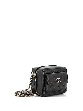 Chanel Double Sided CC Card Holder on Chain Quilted Lambskin (view 2)