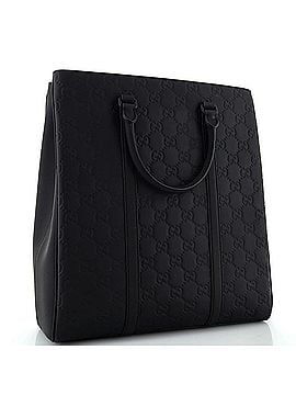 Gucci Convertible Tote GG Rubber Effect Leather Tall (view 2)