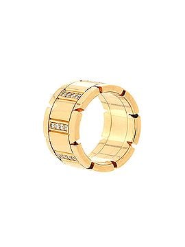 Cartier Tank Francaise Ring 18K Yellow Gold with Diamonds Wide (view 2)