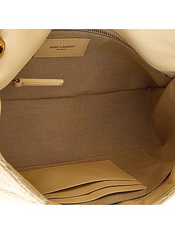 medium jamie quilted bouclé shoulder bag