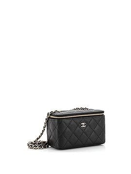 Chanel Classic Vanity Case with Chain Quilted Caviar Small (view 2)