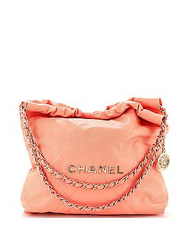 Chanel 22 Chain Hobo Quilted Caviar Small (view 1)