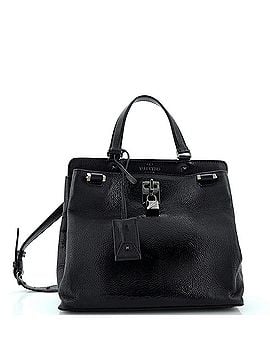 Valentino Garavani Joy Lock Top Handle Bag Patent with Leather Medium (view 1)