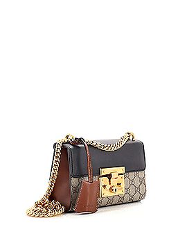 Gucci Padlock Shoulder Bag GG Coated Canvas and Leather Small (view 2)
