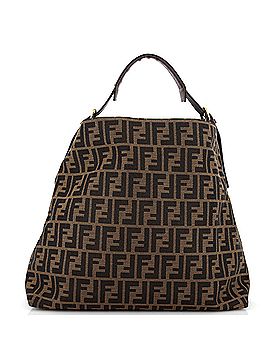 Fendi Buckle Strap Hobo Zucca Canvas Large (view 1)