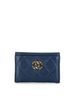 Chanel 100% Leather Blue 19 Card Holder Quilted Leather One Size - photo 1