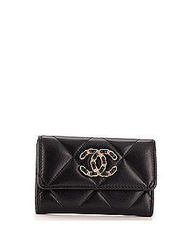 Chanel 19 Flap Card Case Quilted Leather (view 1)