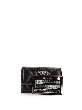 Chanel 19 Flap Card Case Quilted Leather (view 2)