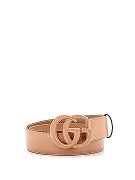 Gucci GG Marmont Monochrome Belt Leather with Enamel Wide (view 1)
