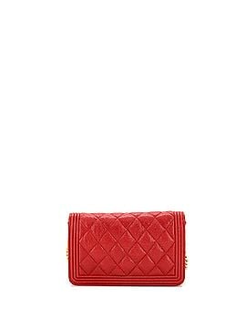 Chanel Boy Wallet on Chain Quilted Caviar (view 2)