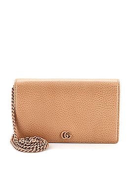 Gucci Petite GG Marmont Chain Wallet Leather Mini (view 1)