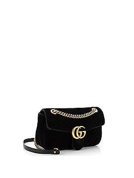 Gucci GG Marmont Flap Bag Matelasse Velvet Small (view 2)