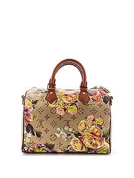Louis Vuitton Speedy Bandouliere Bag Limited Edition Flowers Monogram Canvas 25 (view 2)