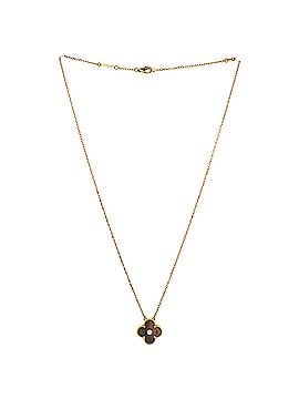 Van Cleef & Arpels Vintage Alhambra Pendant Necklace 18K Rose Gold and Mother of Pearl with Diamond (view 2)