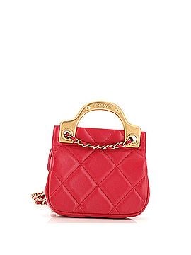 Chanel Lady Handle Flap Card Holder on Chain Quilted Calfskin (view 2)